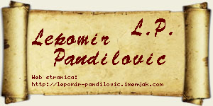 Lepomir Pandilović vizit kartica